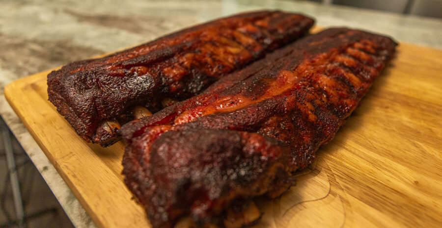 Weber Searwood Baby Back Ribs