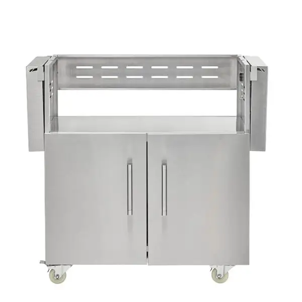 Coyote Outdoor Living 34 Inch C Series Gas Grill Cart Shelves Folded