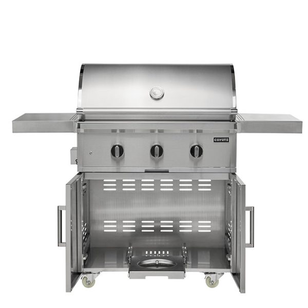 Coyote Outdoor Living 34 Inch C Series Gas Grill Cart Interior Cabinet