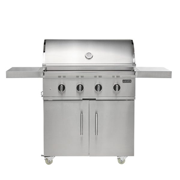 Coyote Outdoor Living 36 Inch CL Series Gas Grill Cart Shelves Up