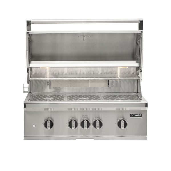 Coyote Outdoor Living 36 Inch SL Series Gas Grill Built In Lid Open