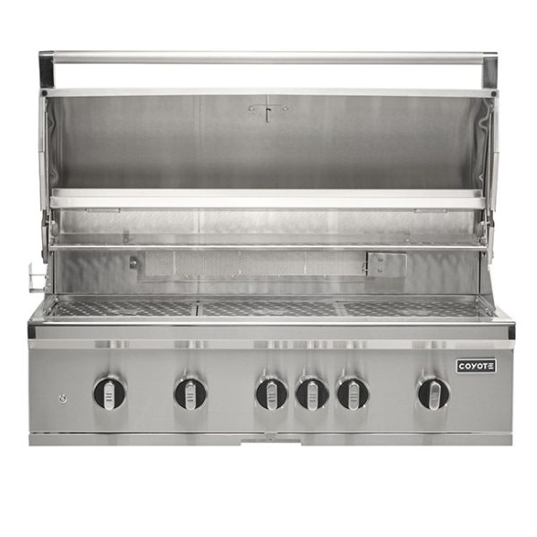 Coyote Outdoor Living 42 Inch SL Series Gas Grill Built In Lid Open