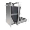 Coyote Outdoor Living 14 Inch Single Trash or Recycle Drawer Trash Bin