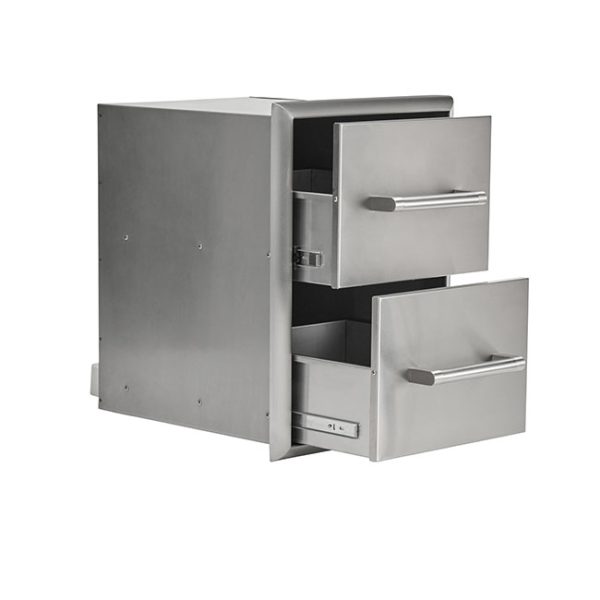 Coyote Outdoor Living 16 Inch Double Access Drawers Pullout Glides