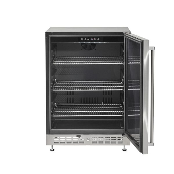 Coyote Outdoor Living 21 Inch Outdoor Refrigerator Right Hinge Door Open