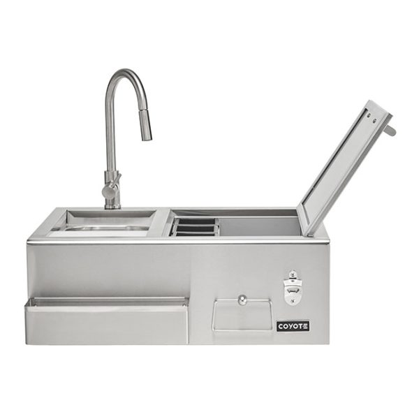 Coyote Outdoor Living 30 Inch Refreshment Center Sink and Cooler
