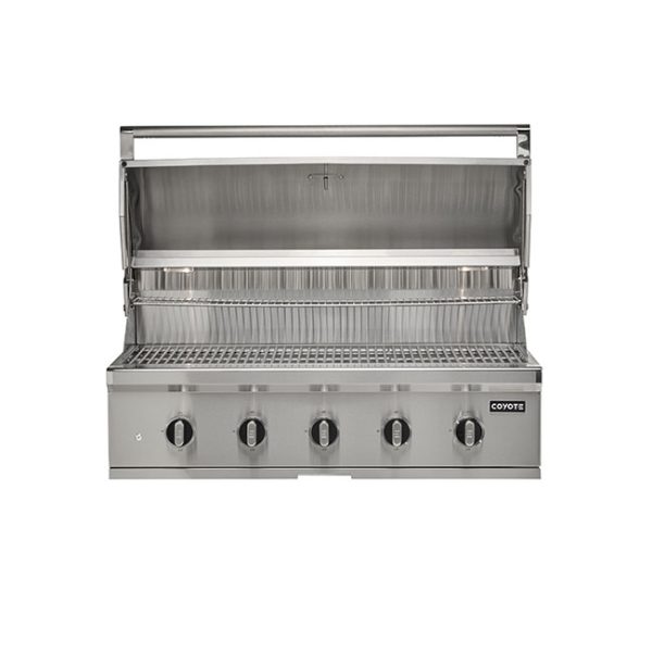 Coyote Outdoor Living 42 Inch CL Series Gas Grill Built In Lid Open