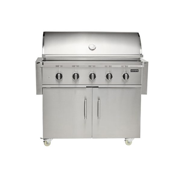 Coyote Outdoor Living 42 Inch CL Series Gas Grill Shelves Folded Down
