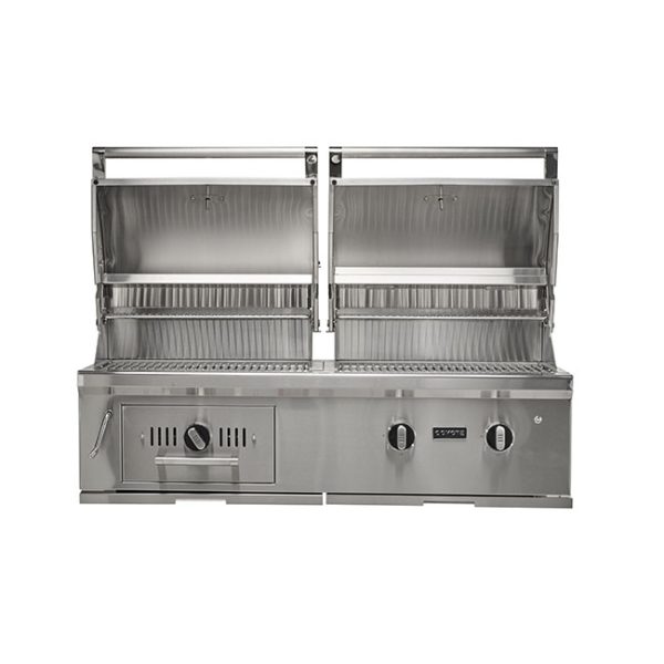 Coyote Outdoor Living 50 Inch Hybrid Gas and Charcoal Grill Built In