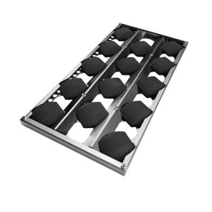 Coyote Outdoor Living Ceramic Briquette Trays with Charcoal Briquettes