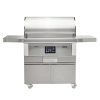 Coyote Outdoor Living 36 Inch Second Generation Pellet Cart Grill Shelves Up