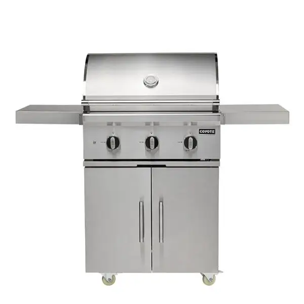Coyote Outdoor Living 30 Inch C Series Gas Grill Cart Shelves Up