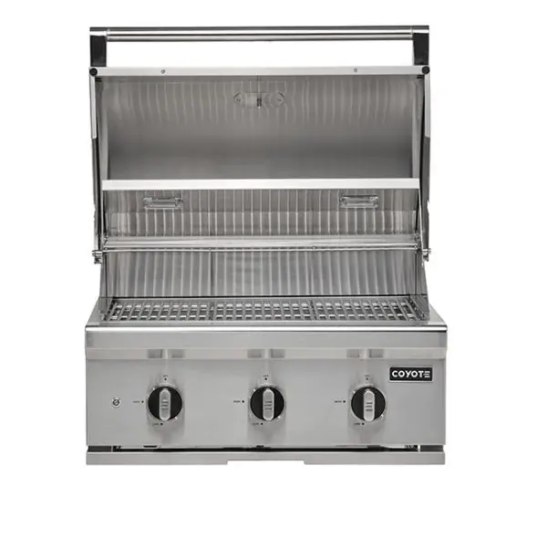 Coyote Outdoor Living 30 Inch C Series Gas Grill Lid Open