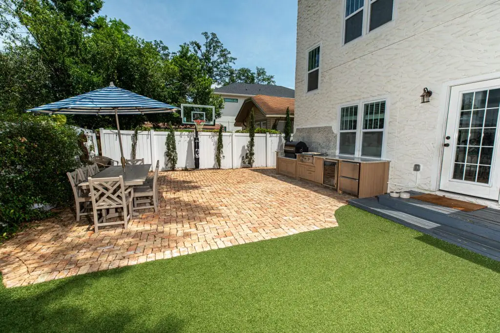 Custom Designed Outdoor Kitchen With Pellet Grill and Griddle Tampa Florida WEB