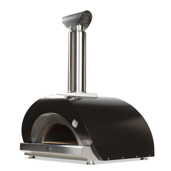 Coyote Outdoor Living 40 Inch Duomo Wood Fired Pizza Oven in Copper Side Profile