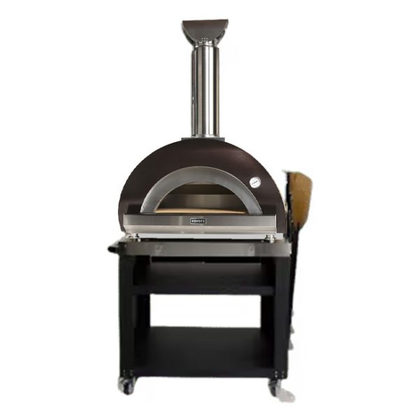 Coyote Outdoor Living 40 Inch Duomo Wood Fired Pizza Oven in Copper on Cart