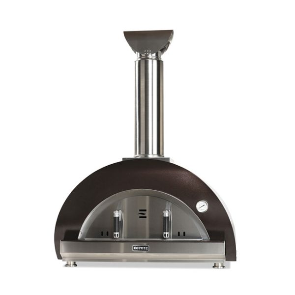 Coyote Outdoor Living 40 Inch Duomo Wood Fired Pizza Oven in Copper with Door