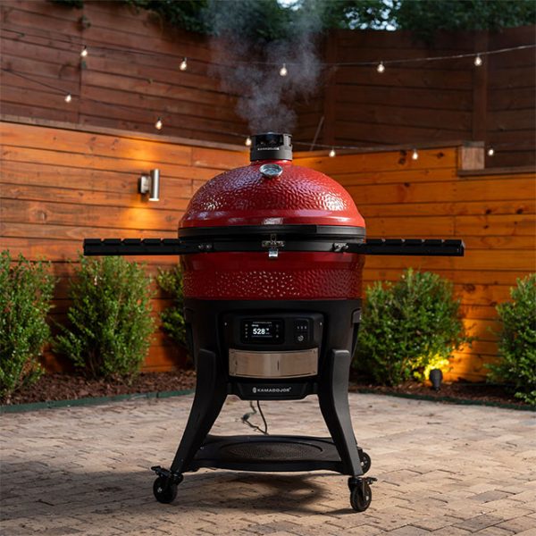 Kamado Joe Big Joe 24 Inch Konnected Joe Digital Charcoal Grill KJ15042425 Cooking