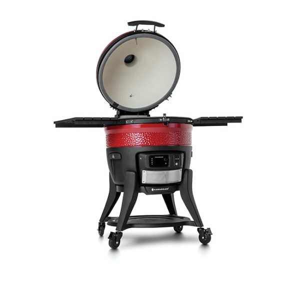 Kamado Joe Big Joe 24 Inch Konnected Joe Digital Charcoal Grill KJ15042425 Lid Open
