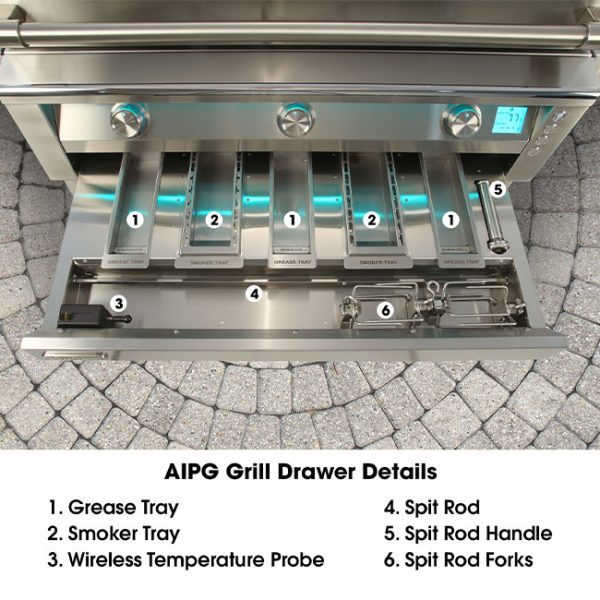 Alfresco Grills Intelligent Professional Gas Grill Drip Tray Details