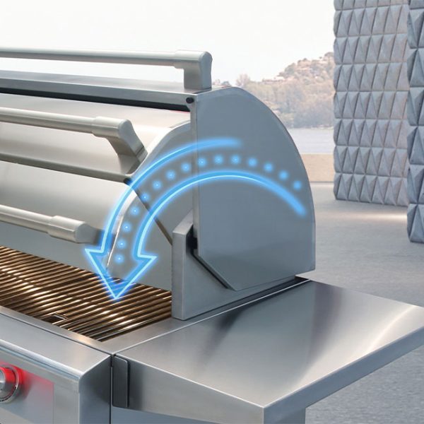 Alfresco Grills Intelligent Professional Gas Grill Hood Positions