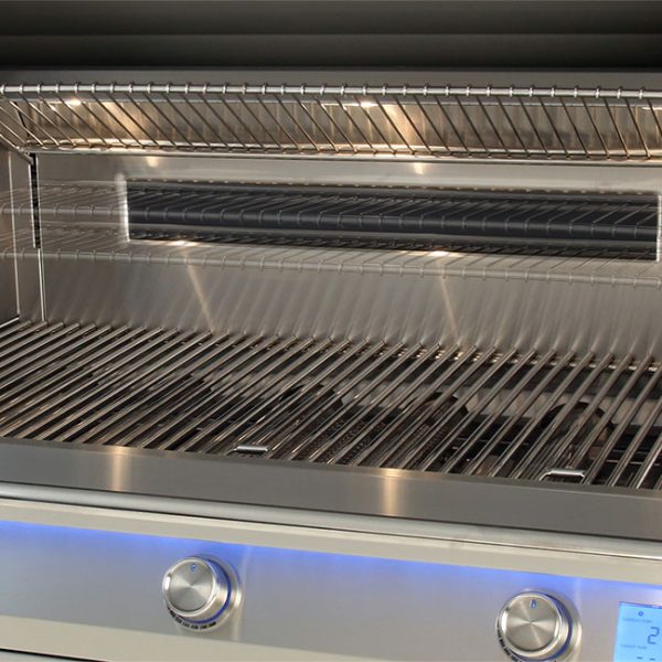 Alfresco Grills Intelligent Professional Gas Grill Warming Rack Positions