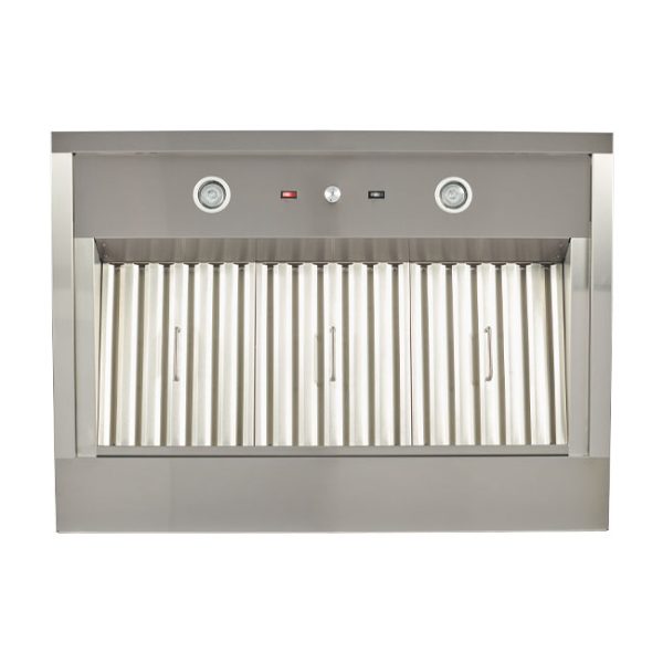 Coyote Outdoor Living 42 Inch Outdoor Ventilation Chimney Hood Underneath