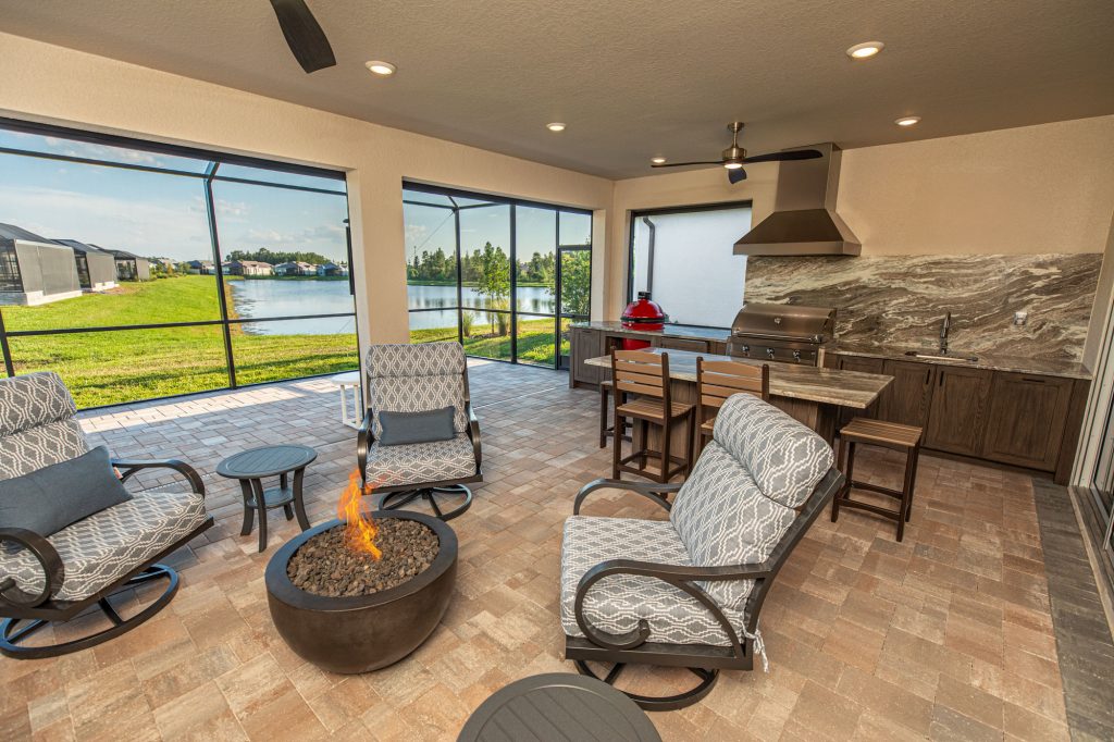 Outdoor Kitchen Installer New Build With Gas and Charcoal Grill Tampa Florida Just Grillin Outdoor Living WEB