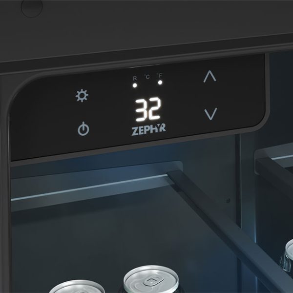 Zephyr Presrv 24 Inch Outdoor Kegerator & Beverage Cooler Digital Controls