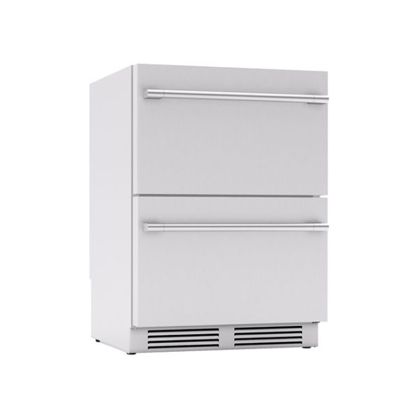 Zephyr Presrv 24 Inch Undercounter Outdoor Dual Zone Refrigerator Drawers Side