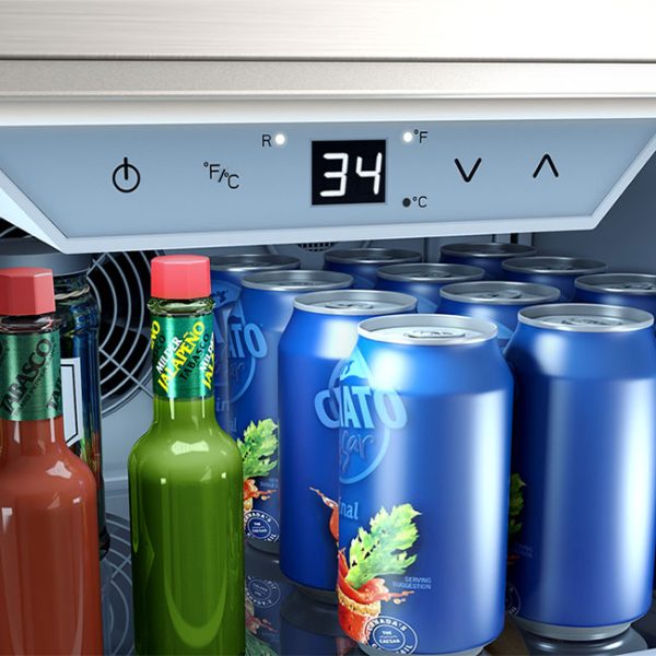 Zephyr Presv 24 Inch Undercounter Outdoor Refrigerator Digital Controls