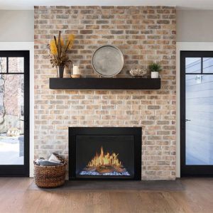 Modern Flames Orion Traditional Electric Fireplace Insert Brick Fireplace