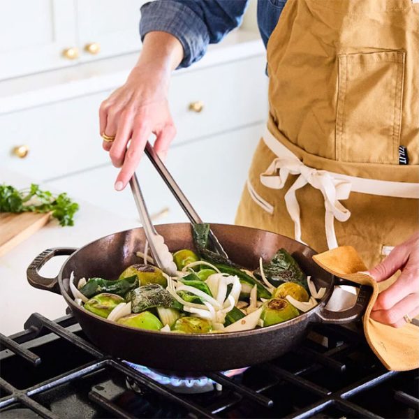 Smithey Ironware Co. No. 12 Dual Handle Skillet Vegetables