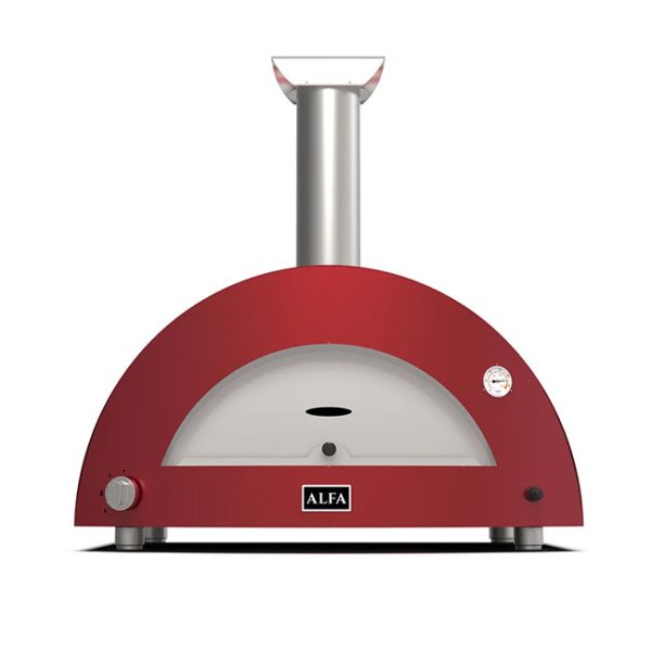 Alfa Ovens Moderno 3 Pizze Gas Pizza Oven in Ruby Red