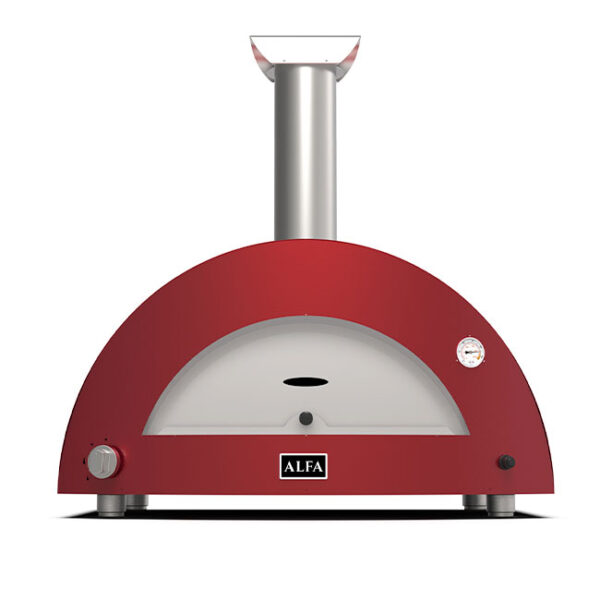 Alfa Pizza Ovens Moderno 3 Pizze Gas Oven Antique Red