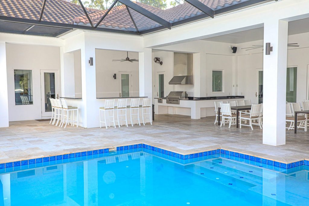 outdoor kitchen fireplace lutz florida