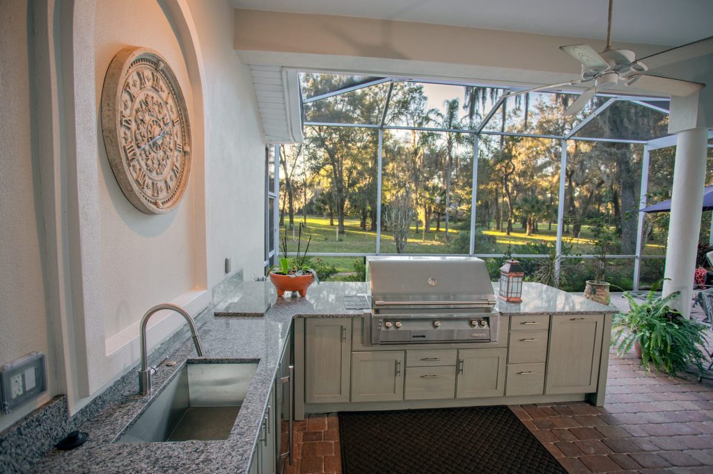 Weber outdoor kitchen island