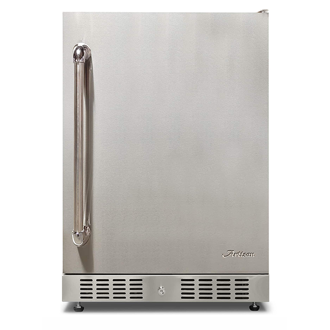 Bull Premium Stainless Steel Outdoor Rated 24 Inch Kitchen Refrigerator Fridge 
