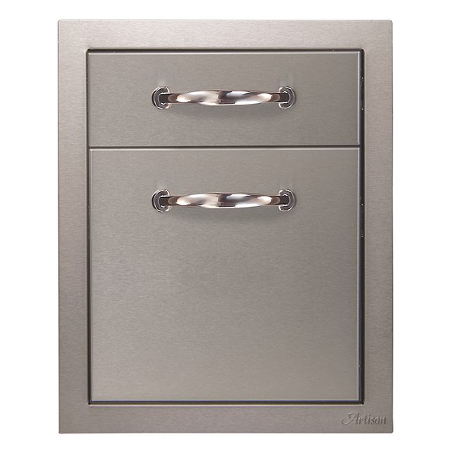 artisan grills double drawer unit