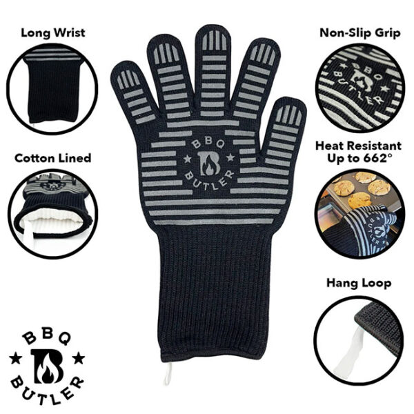 BBQ Butler High Heat Resistant Gloves Features