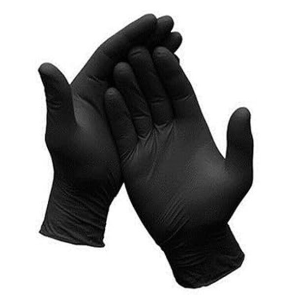 Black XL Nitrile Disposable Gloves