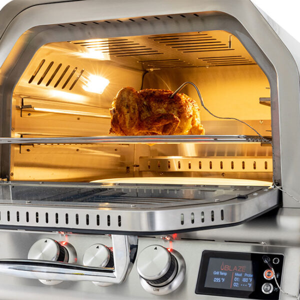 Blaze Grills 26 Inch Pizza Oven With Rotisserie Chicken