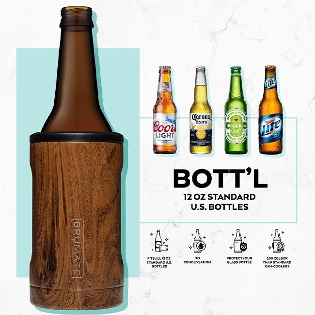 BrüMate Hopsulator Bott'l Insulated Bottle Cooler for  