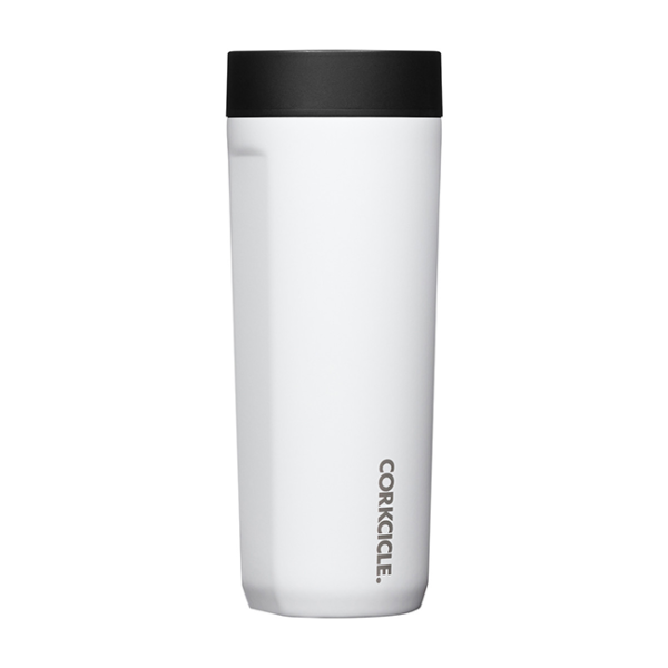 Corkcicle Gloss White 17 oz. Commuter Cup