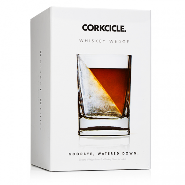 Corkcicle Whiskey Wedge - Double Old-Fashioned Rocks Glass And Ice Mold