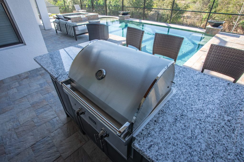 Custom Galley Outdoor Kitchen In Wesley Chapel