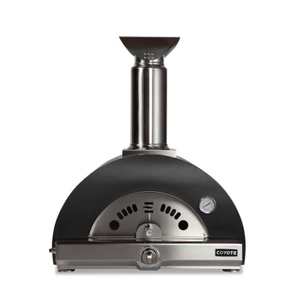 Coyote Outdoor Living 30 Inch Multi Fuel Pizza Oven Matte Black