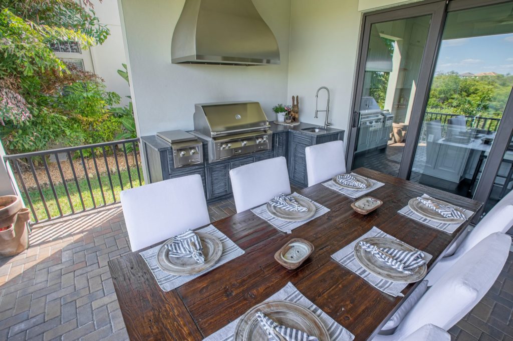 Custom Outdoor Kitchen With Custom Vent Hood In Ruskin, Florida | Just Grillin Outdoor Living