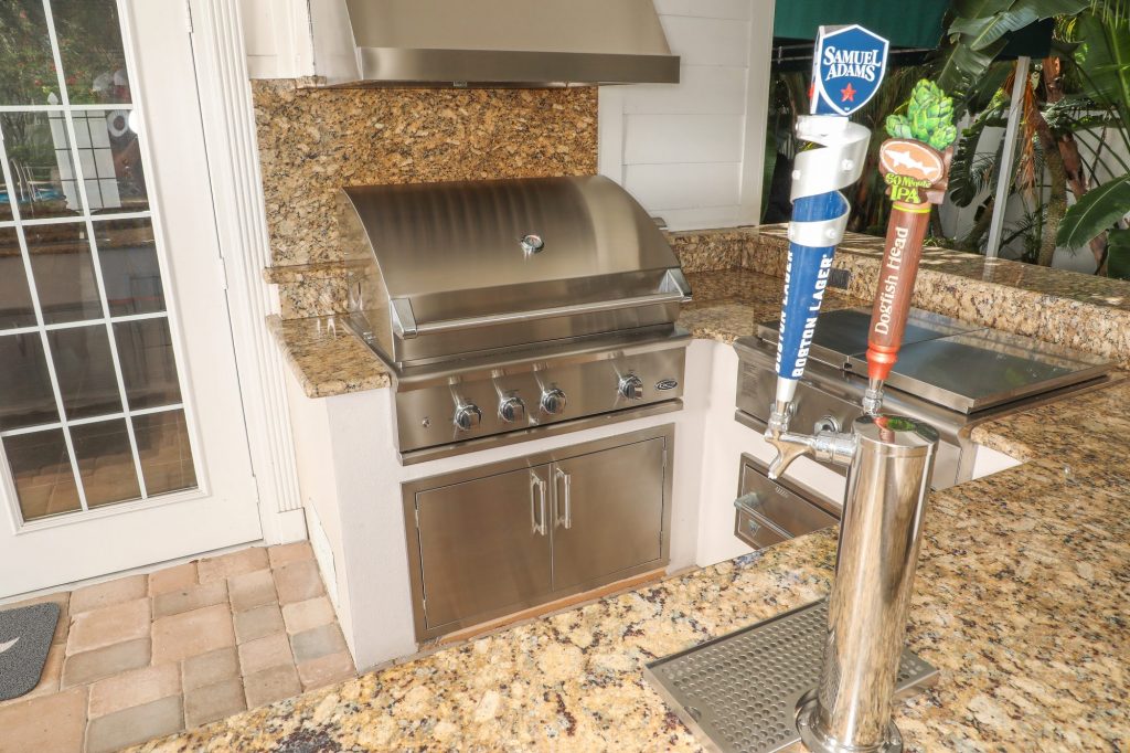 DCS gas grill replacement and kegerator addition