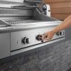 DCS Series 9 Gas Grill Burner Lit